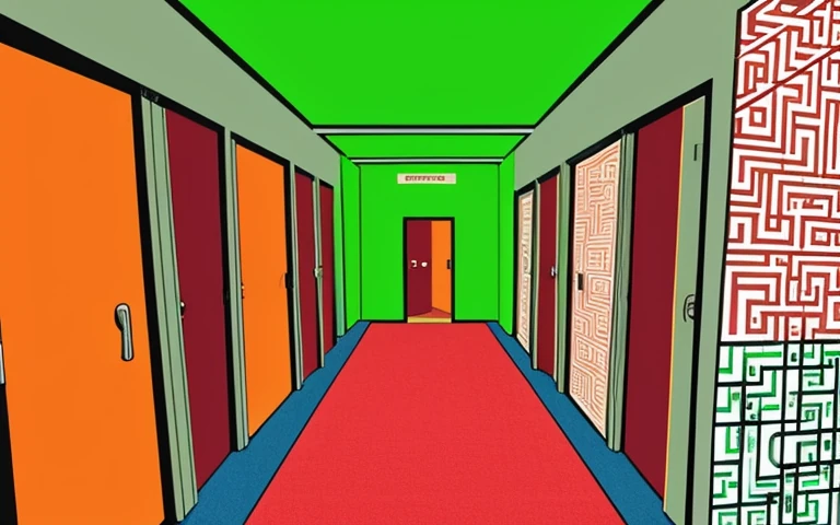 Exit Signs to Nowhere independently generated descriptive graphic