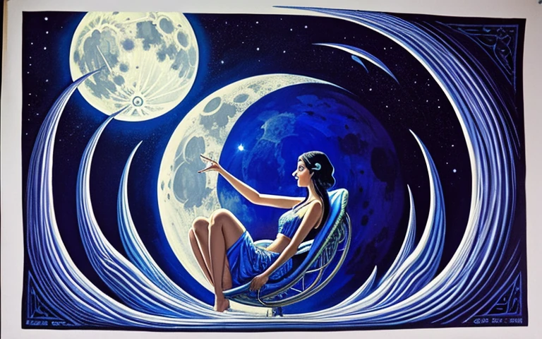 The Dentist Moon independently generated descriptive graphic