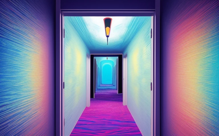 The Corridor Behind the Eyelid independently generated descriptive graphic
