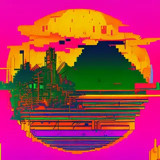 Inkpunk Diffusion rgb-melt example 411