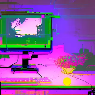 Inkpunk Diffusion rgb-melt example 415