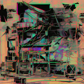 Inkpunk Diffusion rgb-melt example 425
