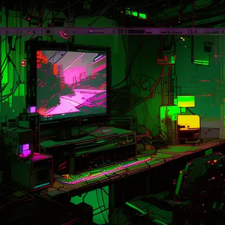Inkpunk Diffusion rgb-melt example 435