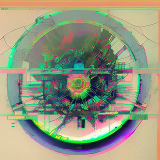 Inkpunk Diffusion rgb-melt example 439