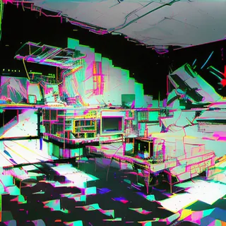 Inkpunk Diffusion rgb-melt example 445