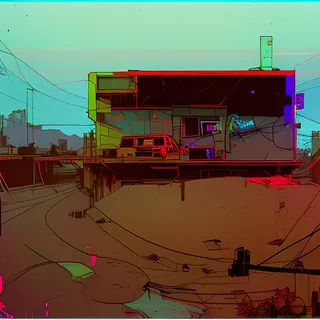 Inkpunk Diffusion rgb-melt example 453