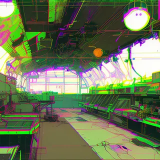 Inkpunk Diffusion rgb-melt example 467