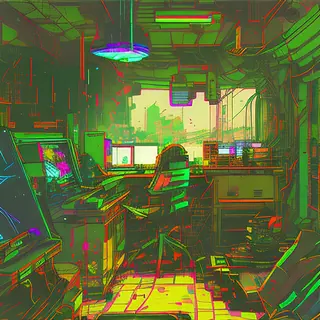 Inkpunk Diffusion rgb-melt example 475