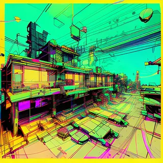 Inkpunk Diffusion rgb-melt example 493